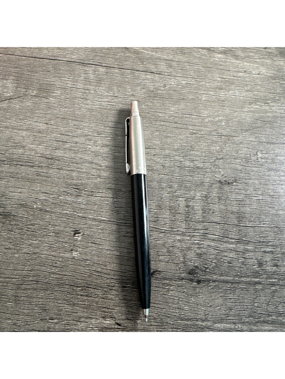 Parker Black Vintage Mechanical Pencil with Steel Trim